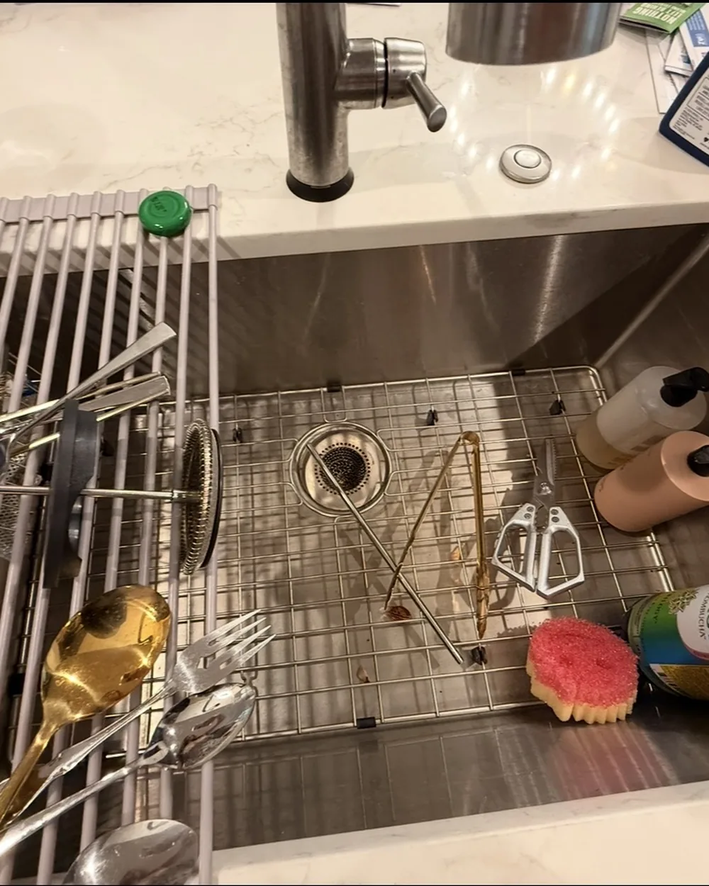 Kitchen Sink before a FreshNest clean